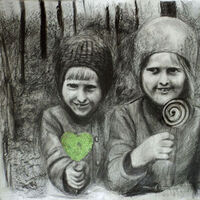 two sisters in a wood by Giuditta-R - search and link Fine Art with ARTdefs.com