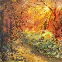 Autumn evening by Alexander Vlasyuk - search and link Fine Art with ARTdefs.com