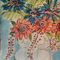Florapop Vase by Susan Royer - search and link Fine Art with ARTdefs.com