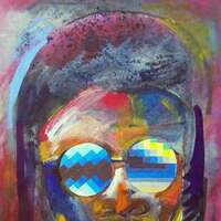 Stevie Wonder by Arthur Secunda - search and link Fine Art with ARTdefs.com