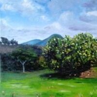 View of the Caramonas Mountains by Vincent Mengeot - search and link Fine Art with ARTdefs.com