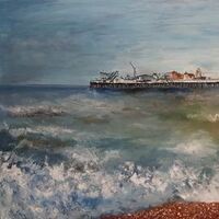 Autumn Brighton Light by Patrick Turner-Lee - search and link Fine Art with ARTdefs.com