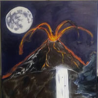 The mountain speaks by Ikpe Ikpe - search and link Fine Art with ARTdefs.com