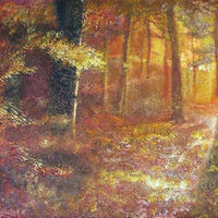 Autumn in the forest by Alexander Vlasyuk - search and link Fine Art with ARTdefs.com