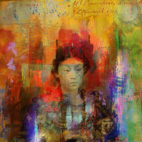 Woman samurai by Joe Ganech - search and link Fine Art with ARTdefs.com