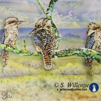 Kookaburras by Susan Willemse - search and link Fine Art with ARTdefs.com