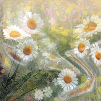 July chamomiles by Alexander Vlasyuk - search and link Fine Art with ARTdefs.com