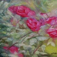 Crimean roses by Alexander Vlasyuk - search and link Fine Art with ARTdefs.com