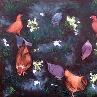 Chickens by Vincent Mengeot - search and link Fine Art with ARTdefs.com