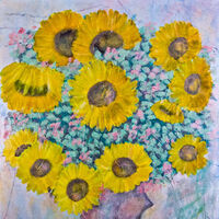 Sunflower by Bianca Franklin - search and link Fine Art with ARTdefs.com