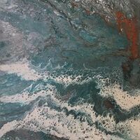 Fluid Ocean Shores by Divina Clark - search and link Fine Art with ARTdefs.com