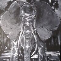 The Bull by Ikpe Ikpe - search and link Fine Art with ARTdefs.com