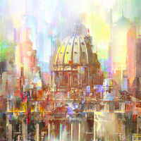 St. Peter's Basilica by Joe Ganech - search and link Fine Art with ARTdefs.com