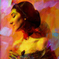 Maria Callas by Joe Ganech - search and link Fine Art with ARTdefs.com