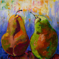 Pair of Pears by Margaret Brown - search and link Fine Art with ARTdefs.com
