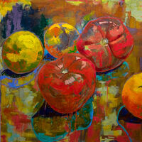 Band of Plump Fruit by Margaret Brown - search and link Fine Art with ARTdefs.com