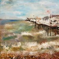 And so it would A Pier by Patrick Turner-Lee - search and link Fine Art with ARTdefs.com