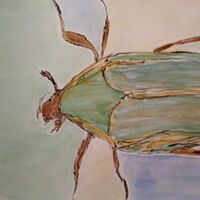 Junie Bug by Susan Royer - search and link Fine Art with ARTdefs.com