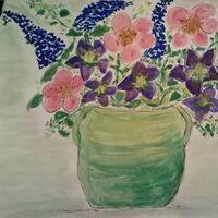 Lime Vase by Susan Royer - search and link Fine Art with ARTdefs.com