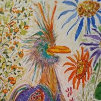 Smirkbird by Susan Royer - search and link Fine Art with ARTdefs.com