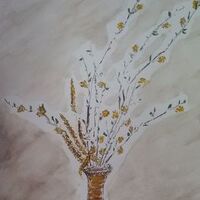 Mom's Straw Vase by Susan Royer - search and link Fine Art with ARTdefs.com