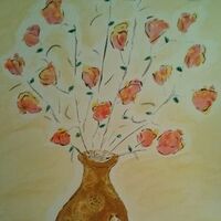 mom's swirl vase by Susan Royer - search and link Fine Art with ARTdefs.com
