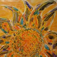 Colorburst Bloom by Susan Royer - search and link Fine Art with ARTdefs.com