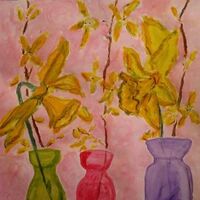 Yellow Harbingers by Susan Royer - search and link Fine Art with ARTdefs.com