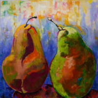 Pair of Pears by Margaret Brown - search and link Fine Art with ARTdefs.com