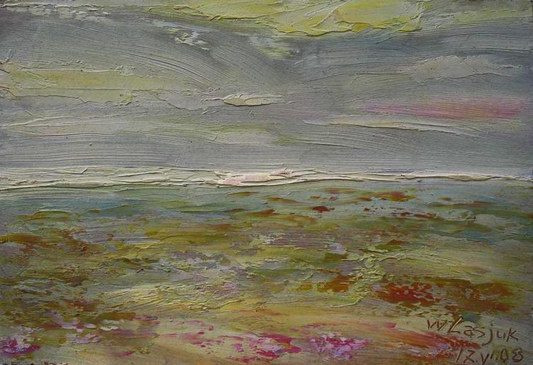 The sky ... The sea ... The blooming steppe ... by Alexander Vlasyuk - search and link Fine Art with ARTdefs.com