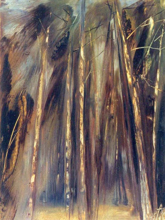 Noise of pines by Alexander Vlasyuk - search and link Fine Art with ARTdefs.com