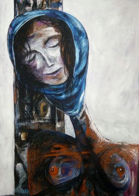 Shingal Woman #1 (In honor of Sinjar) by Ferhad Khalil - search and link Fine Art with ARTdefs.com