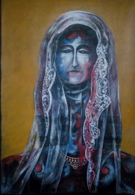 Shingal Woman #7(She Mourns at Dawn and Weeps at Night.)  by Ferhad Khalil - search and link Fine Art with ARTdefs.com