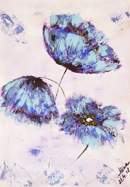 Himalayan poppies  by Alina Ciuciu - search and link Fine Art with ARTdefs.com