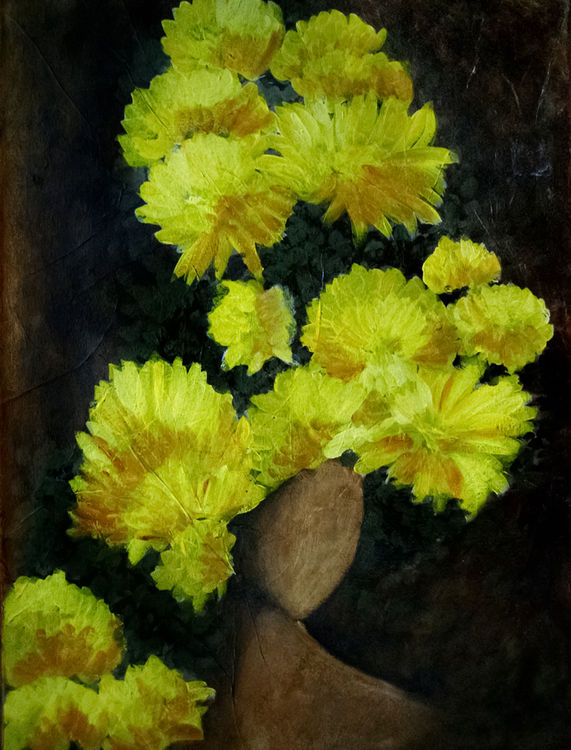 Chrysanthemum by Bianca Franklin - search and link Fine Art with ARTdefs.com