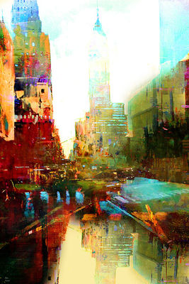 The indestructible city by Joe Ganech - search and link Fine Art with ARTdefs.com