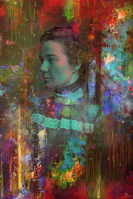 Portrait of a lady by Joe Ganech - search and link Fine Art with ARTdefs.com