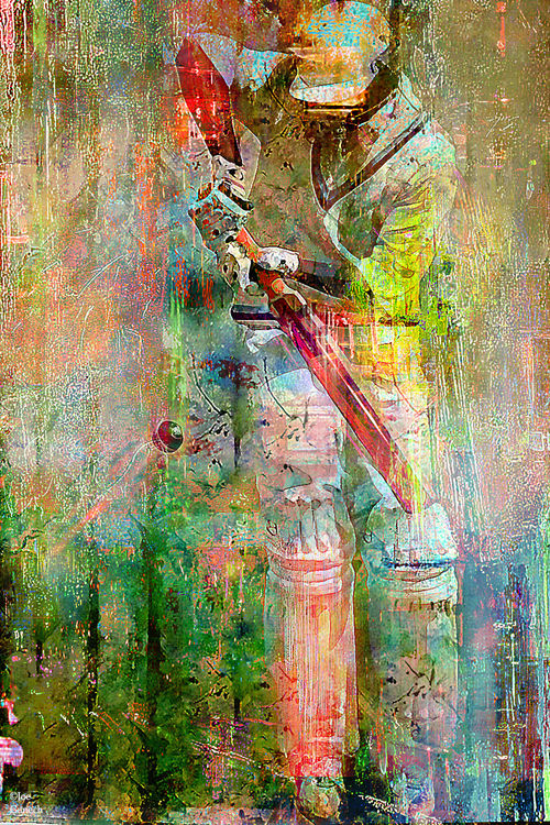 The batsman by Joe Ganech - search and link Fine Art with ARTdefs.com