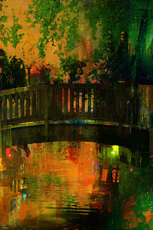 The bridge of Central Park by Joe Ganech - search and link Fine Art with ARTdefs.com