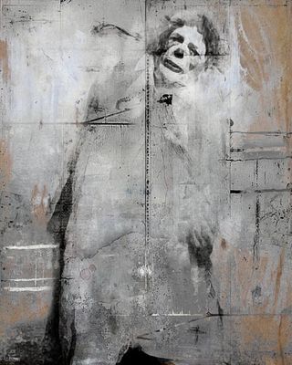 Sad clown by Joe Ganech - search and link Fine Art with ARTdefs.com