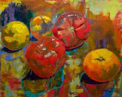Band of Plump Fruit by Margaret Brown - search and link Fine Art with ARTdefs.com