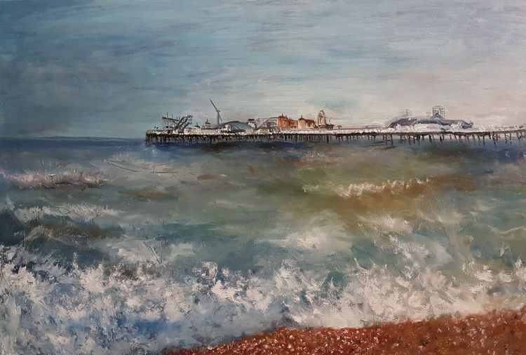 Autumn Brighton Light by Patrick Turner-Lee - search and link Fine Art with ARTdefs.com
