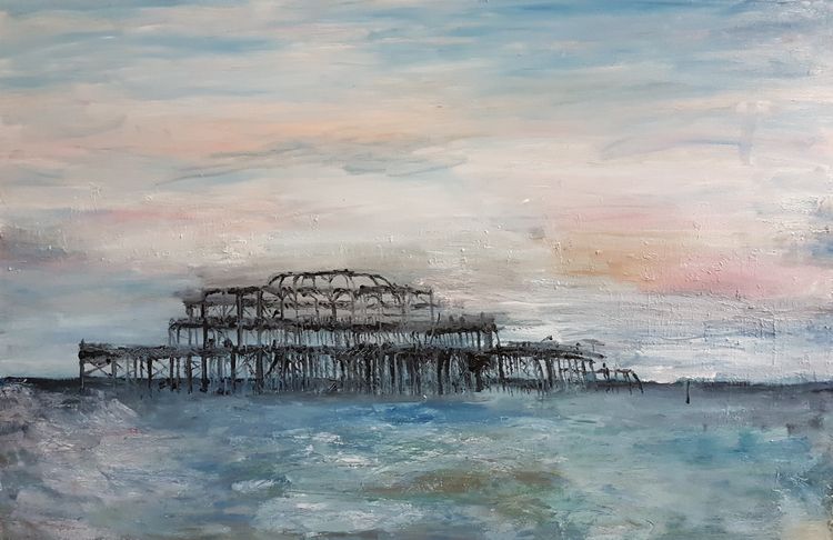 Gallant Pier by Patrick Turner-Lee - search and link Fine Art with ARTdefs.com