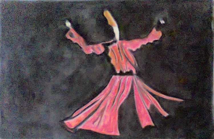 Title : Whirling Dervish, Rising From The Ashes by Suhail noor - search and link Fine Art with ARTdefs.com