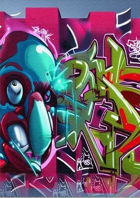 Graffiti works by Graham edward rhodes - search and link Fine Art with ARTdefs.com