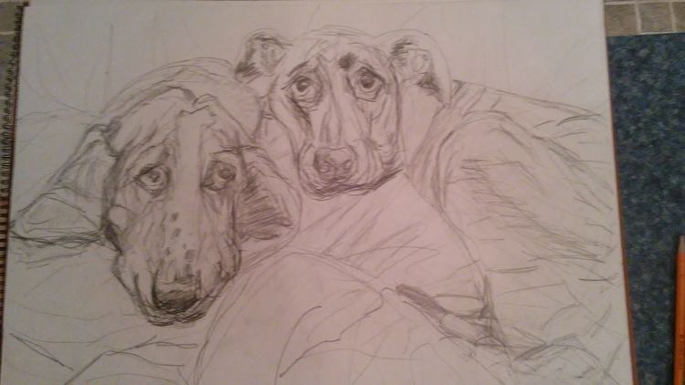 Wedding Pups by Susan Royer - search and link Fine Art with ARTdefs.com