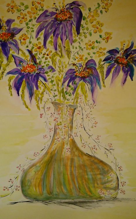 Jeannie Vase by Susan Royer - search and link Fine Art with ARTdefs.com
