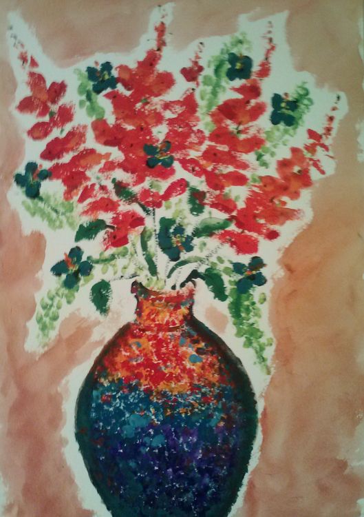 Textured Vase by Susan Royer - search and link Fine Art with ARTdefs.com