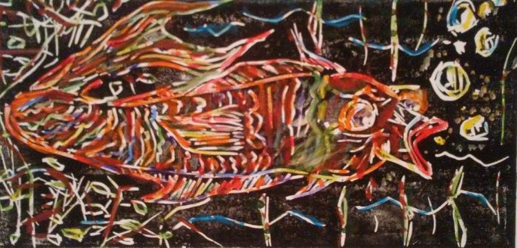 Mr. Bubblesfish by Susan Royer - search and link Fine Art with ARTdefs.com