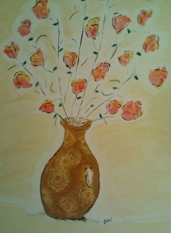 mom's swirl vase by Susan Royer - search and link Fine Art with ARTdefs.com